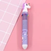 A cute cartoon multi-color press ballpoint pen with a cute design. Ten-color ballpoint pen, a multi-functional student notebook pen undefined